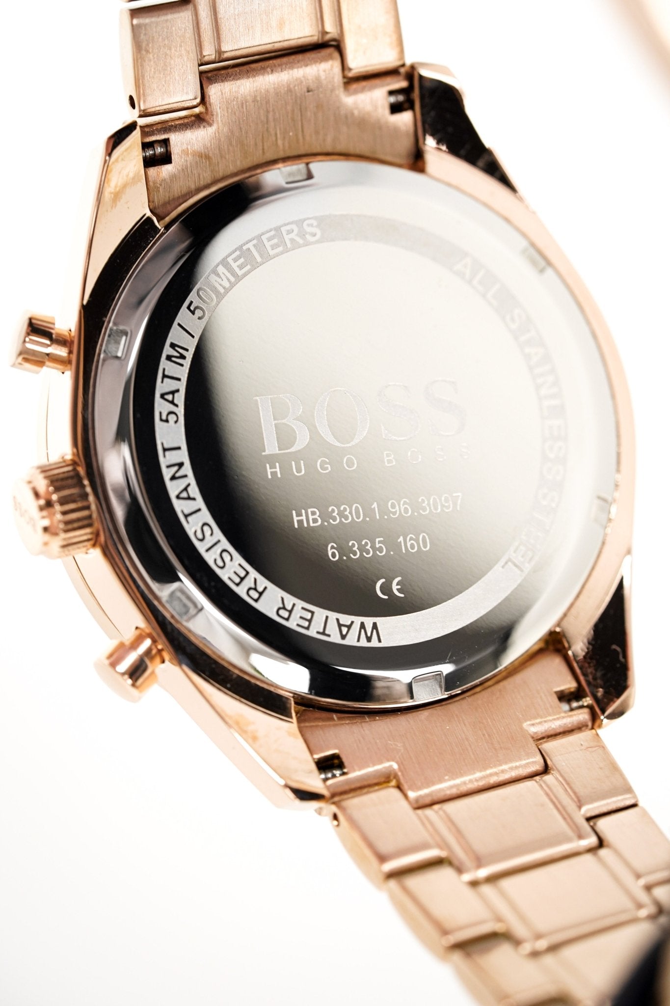 Hugo Boss Men S Watch Chronograph Trophy Rose Gold Hb1513632 - Image 2