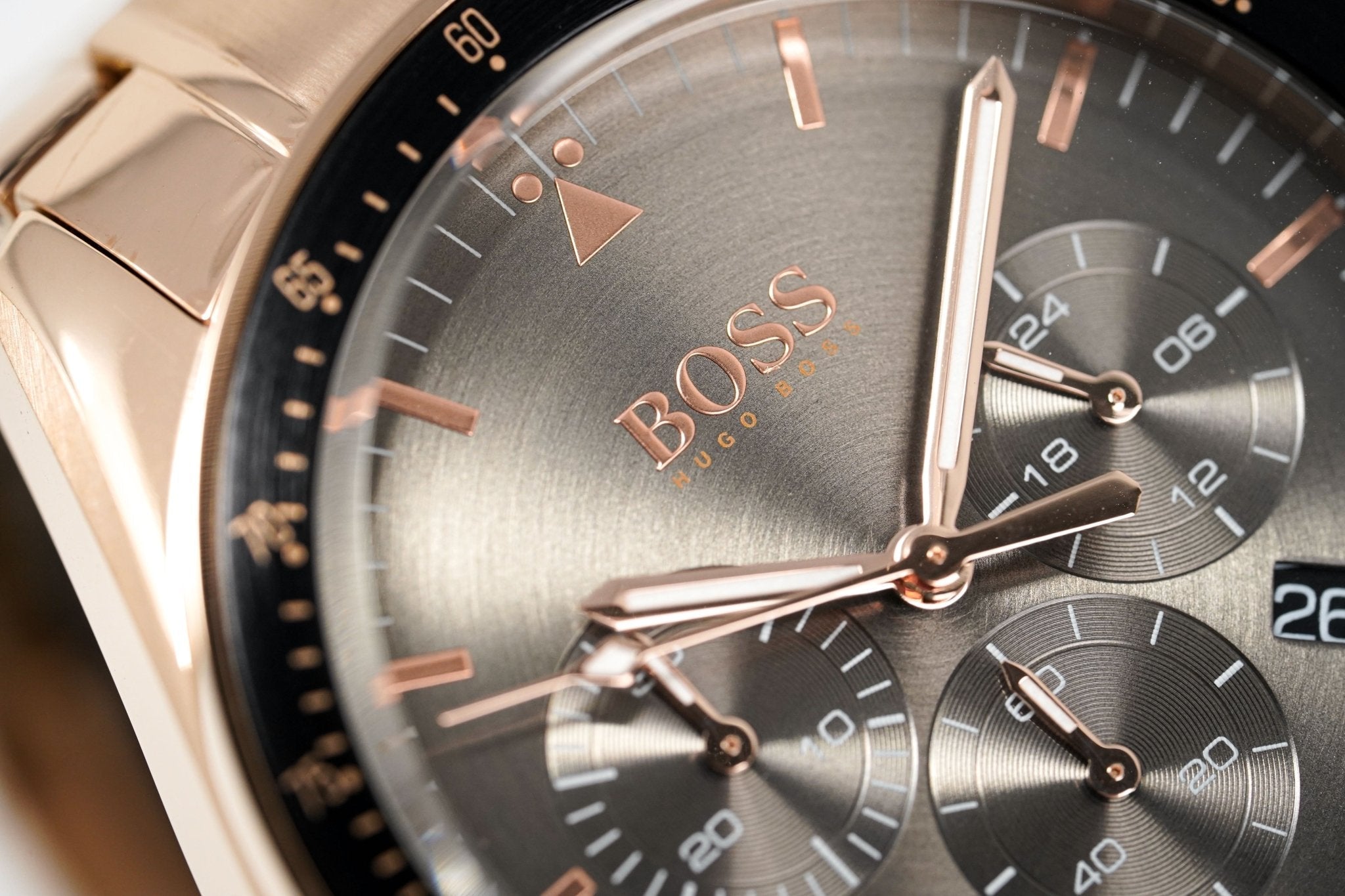 Hugo Boss Men S Watch Chronograph Trophy Rose Gold Hb1513632 - Image 4
