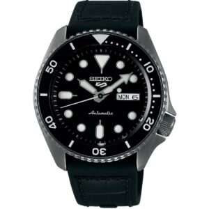 Seiko 5 Sports Auto Mens Black Watch Srpd65k3