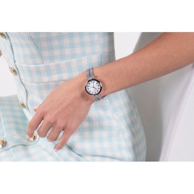 Guess Watches Ladies Array Stainless Steel Mesh Silver Watch Gw0471l1 - Image 3