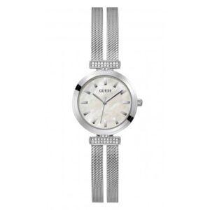 Guess Watches Ladies Array Stainless Steel Mesh Silver Watch Gw0471l1