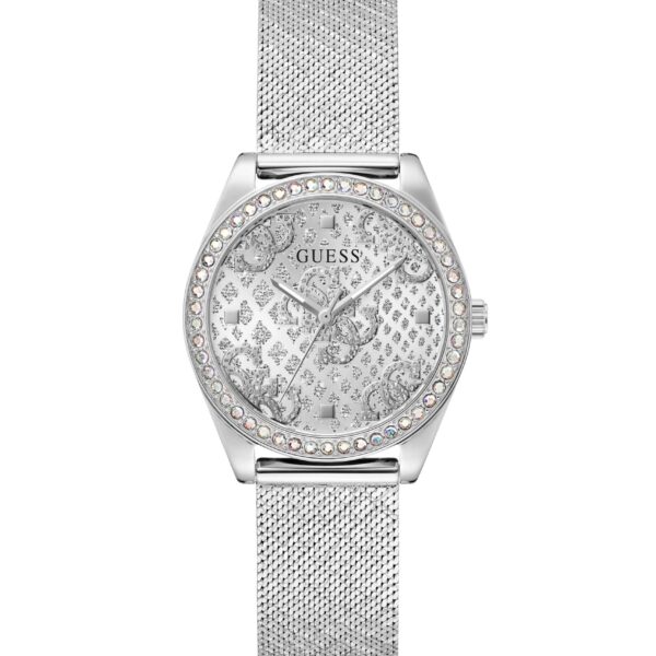 Ladies Boa Silver Tone Mesh Watch Gw0748l1