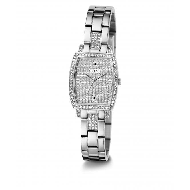 Guess Watches Ladies Brilliant Silver Tone Watch Gw0611l1 - Image 4