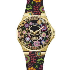 Ladies Calaverta Gold Tone Silicone Watch Gw0754l1
