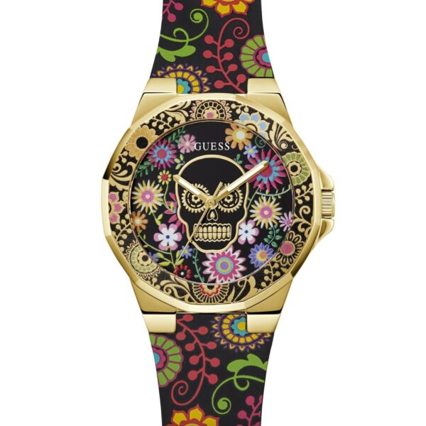Ladies Calaverta Gold Tone Silicone Watch Gw0754l1