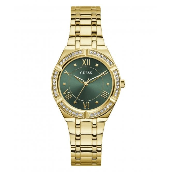 Guess Watches Ladies Cosmo Gold Tone Watch Gw0033l8