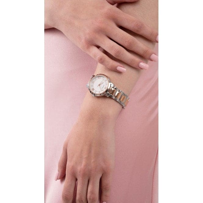 Guess Watches Ladies Dawn Stainless Steel 2 Tone Watch Gw0404l3 - Image 5