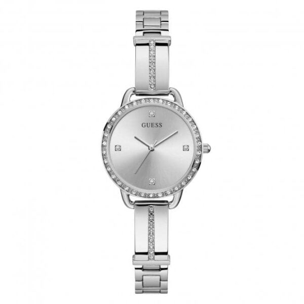 Guess Watches Ladies Dress Stainless Steel Silver Watch Gw0022l1