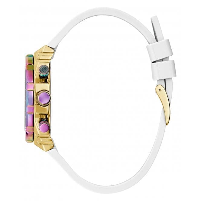 Guess Watches Ladies Fusion Stainless Steel Gold Silver Watch Gw0553l2 - Image 3