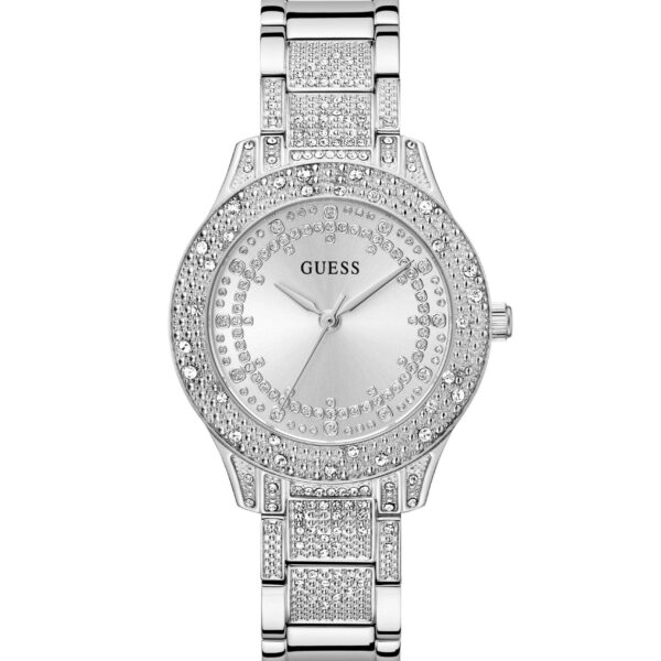 Ladies Shooting Star Silver Tone Recycled Steel Watch Gw0746l1