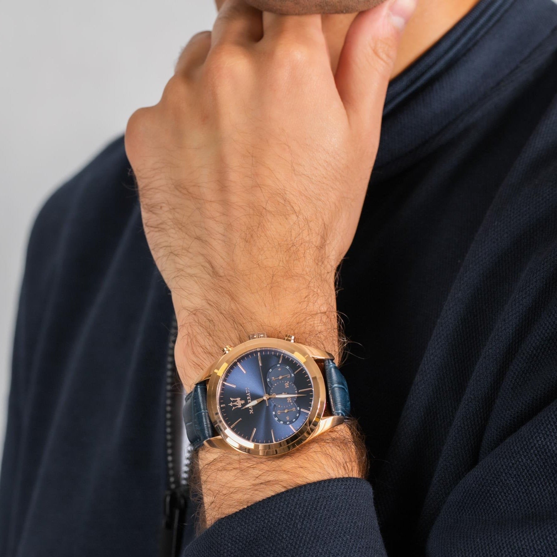 玛莎拉蒂 R8871612015 Traguardo Chrono 男士蓝色手表 - Image 4