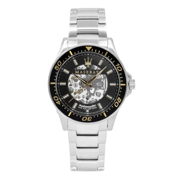 Maserati R8823140002 Sfida Automatic Mens Silver Watch