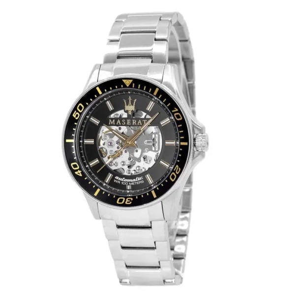 Maserati R8823140002 Sfida Automatic Mens Silver Watch - alternate view