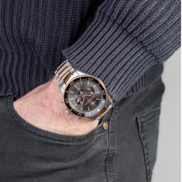 Maserati R8873640002 Sfida Chrono Mens Two Tone Watch - alternate view