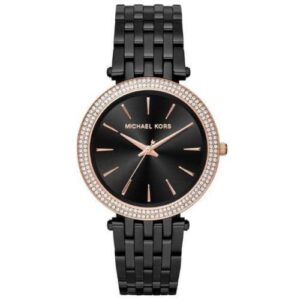 Michael Kors Mk3407 Ladies Darci Black Crystal Watch