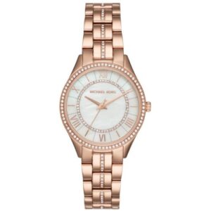 Michael Kors Mk3716 Ladies Lauryn Rose Gold Mother Of Pearl Watch