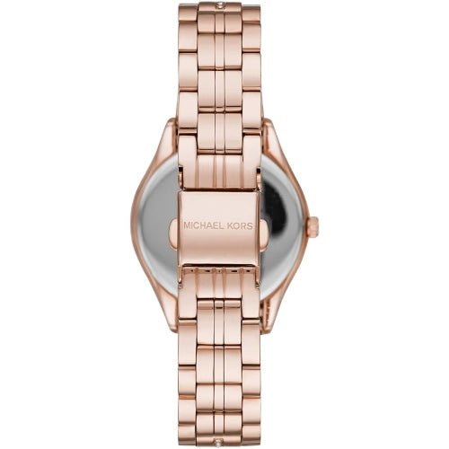 Michael Kors Mk3716 Ladies Lauryn Rose Gold Mother Of Pearl Watch - Image 3