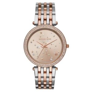 Michael Kors Mk3726 Ladies Darci Two Tone Stainless Steel Crystal Watch