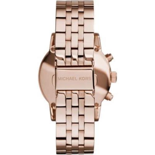 Michael Kors Mk6077 Ladies Ritz Rose Gold Chronograph Watch - Image 3