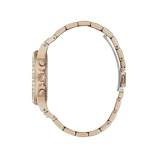 Guess Watches Moonlight Ladies Sport Rose Gold Stainless Steel Watch Gw0320l3 - Image 2