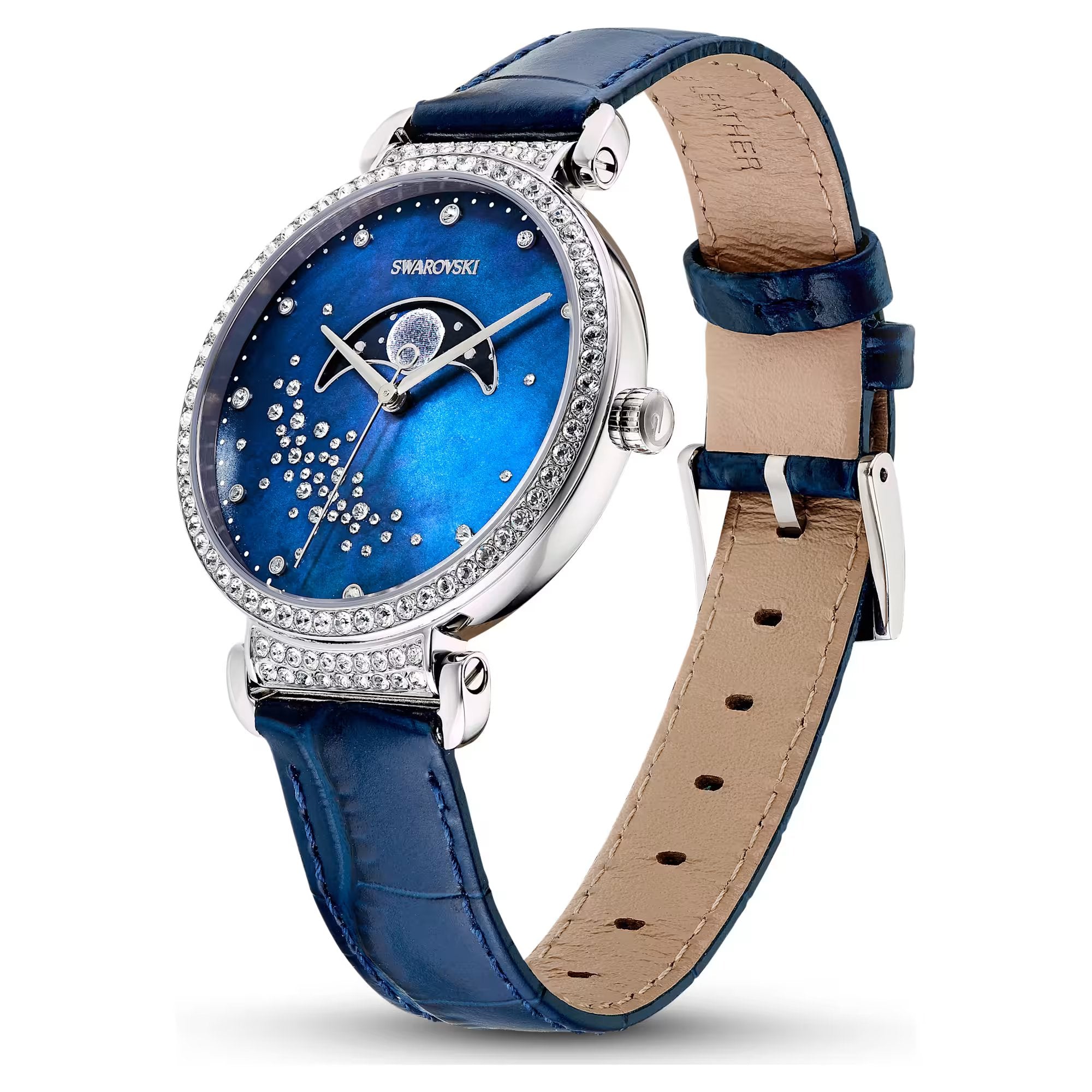 Swarovski Passage Moon Phase Ladies Blue Watch 5613320 - Image 2