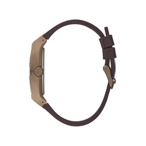 Guess Watches Phoenix Gents Rose Tone Leather Strap Watch Gw0202g2 - alternate view