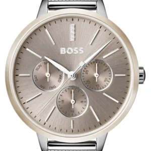 Hugo Boss Womens 1502423 Symphony Rose Gold Tone Stainless Steel Mesh Watch