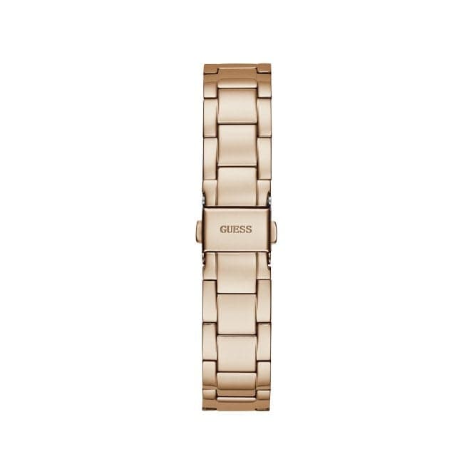 Guess Watches Quattro Clear Ladies Trend Rose Gold Stainless Steel Watch Gw0300l3 - Image 3