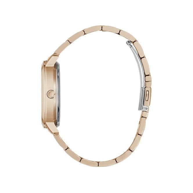 Guess Watches Quattro Clear Ladies Trend Rose Gold Stainless Steel Watch Gw0300l3 - Image 2