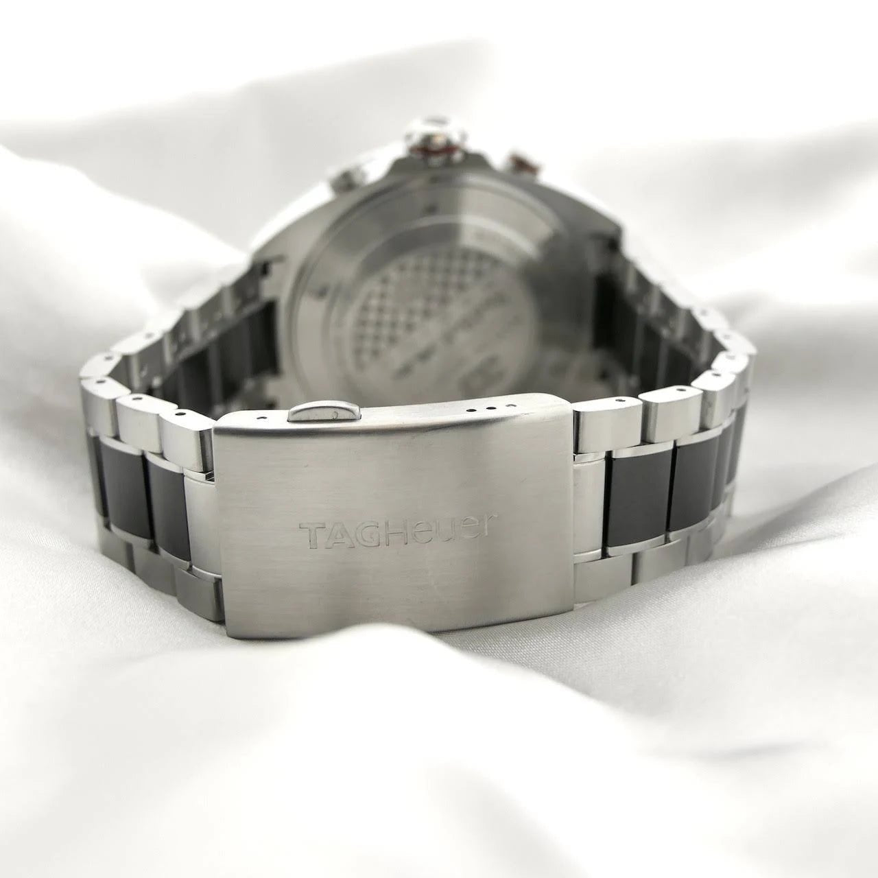 Tag Heuer Formula 1 Chronograph 43mm Automatic Mens Watch Stainless Steel With Black Dial Red Accents - Image 3