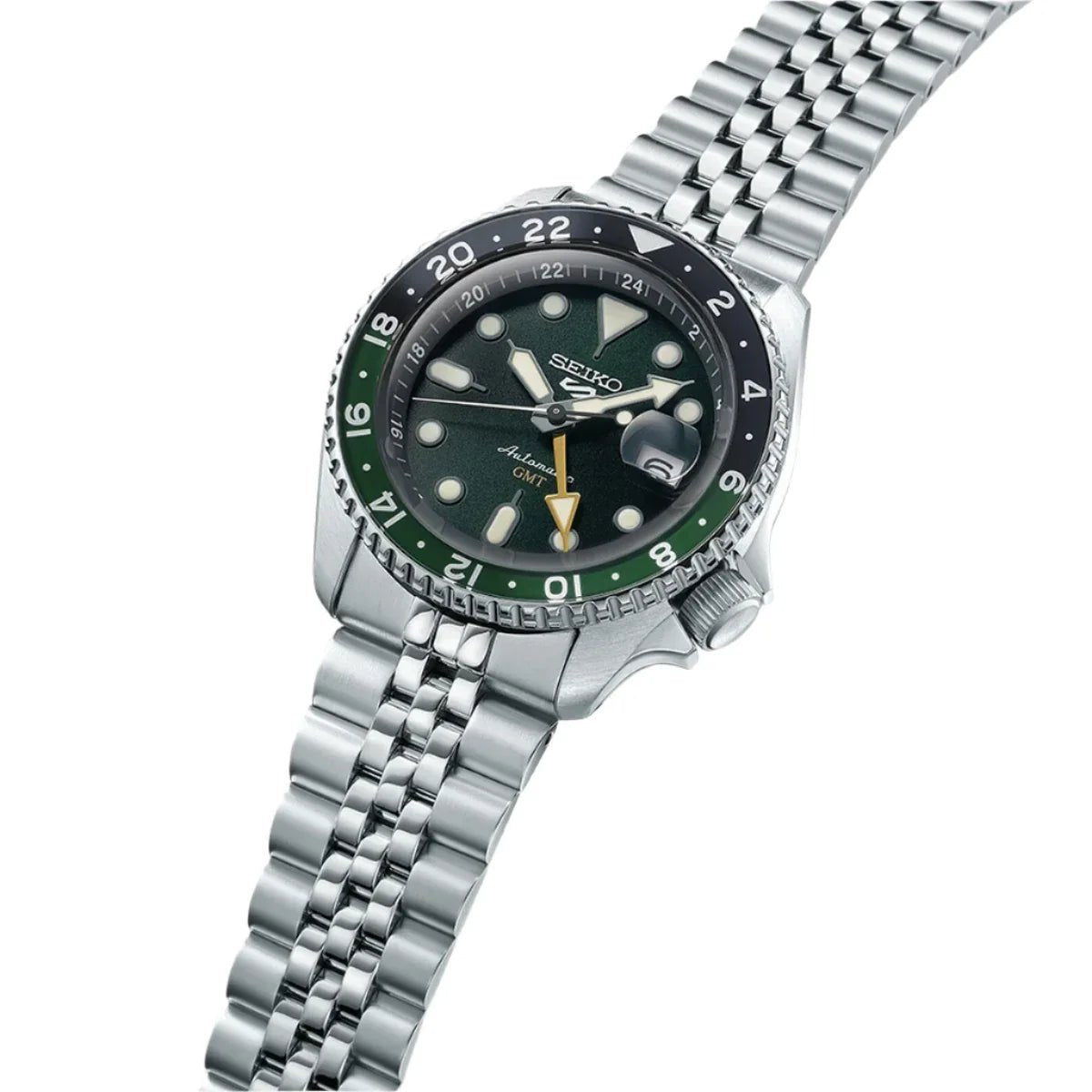 Seiko 5 Sports Auto Mens Green Watchssk035k1 - Image 2