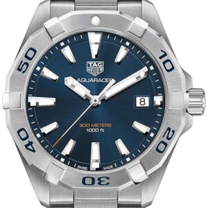 Tag Heuer Aquaracer Automatic Blue Dial Silver Steel Strap Watch For Men Wbd2112 Ba0928