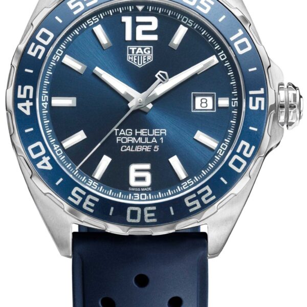 Tag Heuer Formula 1 Bucherer Blue Edition Rubber Strap Watch For Men Waz2015