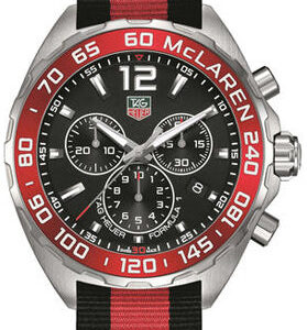 Tag Heuer Formula 1 Mclaren Limited Edition Quartz Chronograph Black Dial Two Tone Nato Strap Watch For Men Caz1112 Fc8188