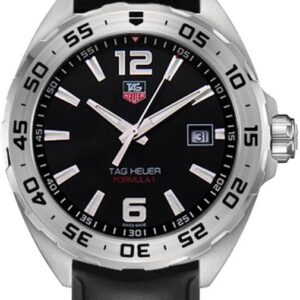 Tag Heuer Formula 1 Quartz Black Dial Black Rubber Strap Watch For Men Waz1112 Ft8023