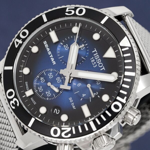 Tissot Chronograph Mens Watch Seastar 1000 Blue T1204171104102 - alternate view