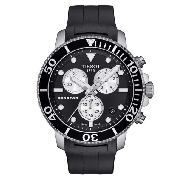 Tissot Chronograph Watch Seastar 1000 Orange T1204171705100