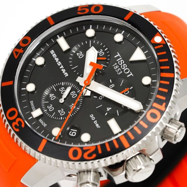Tissot Chronograph Watch Seastar 1000 Orange T1204171705101 - alternate view