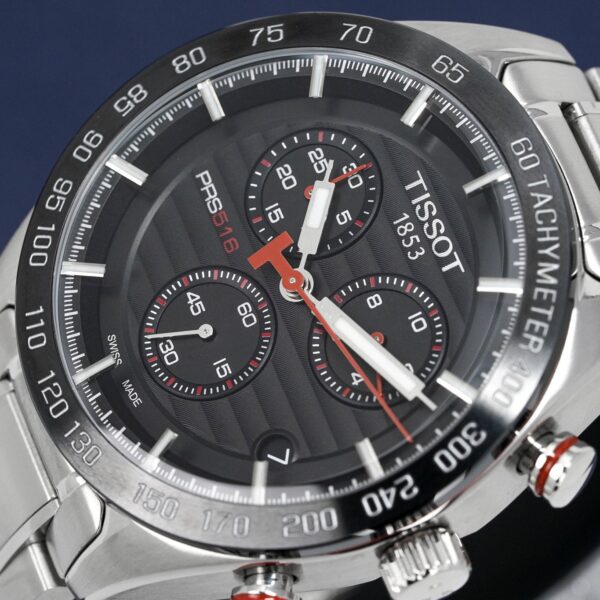 Tissot Mens Chronograph Watch Prs 516 Steel Red T1004171105101 - alternate view