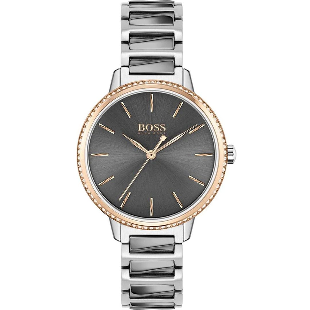 Hugo Boss Womens 1502569 Signature Two Tone Stainless Steel Watch