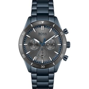Hugo Boss Mens 1513865 Chronograph Blue Stainless Steel Watch
