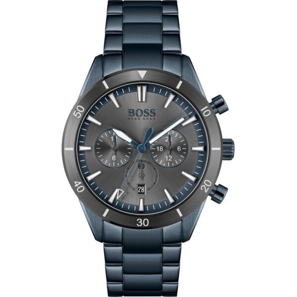 Hugo Boss Mens 1513865 Chronograph Blue Stainless Steel Watch