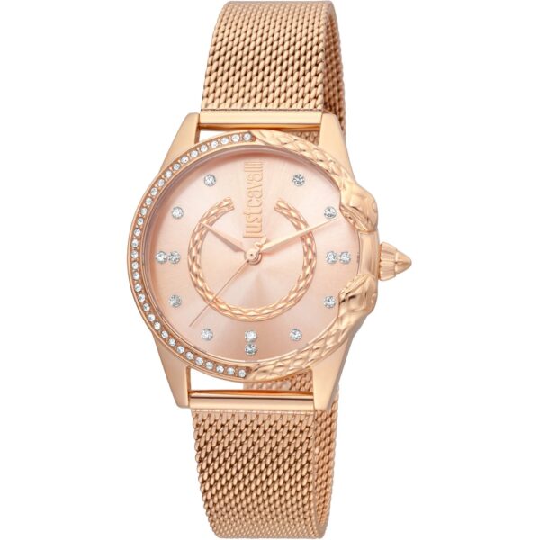 Just Cavalli JC Giro Steel Rose Gold Serpente Zircons