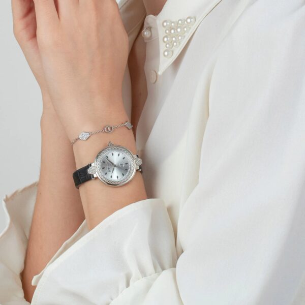 Just Cavalli Snake Creazione Silver Leather - alternate view