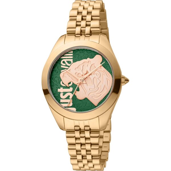 Just Cavalli Pantera Rose Gold Green