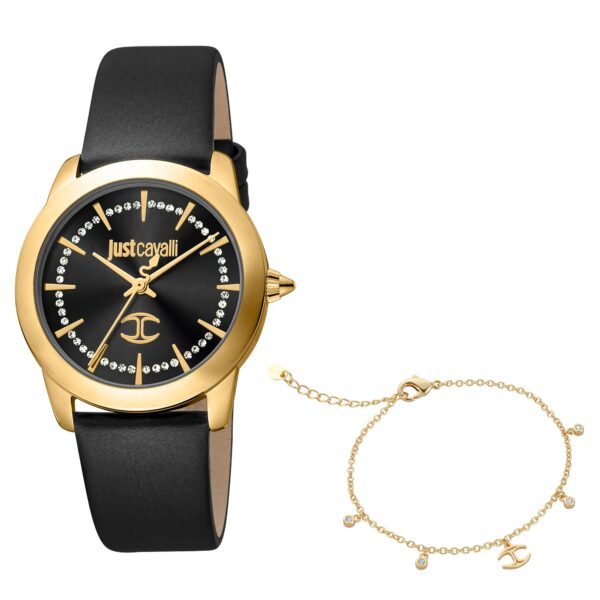 Just Cavalli Glam Creazione Black Leather