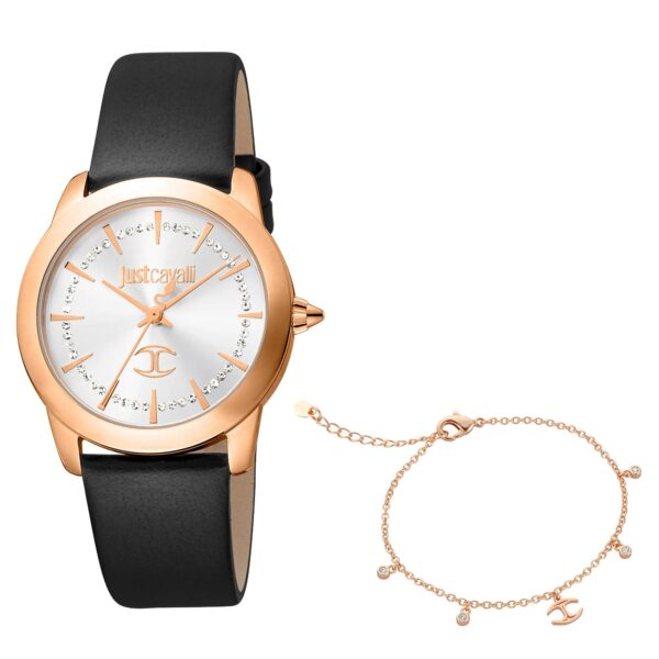 Just Cavalli Glam Creazione Silver Leather