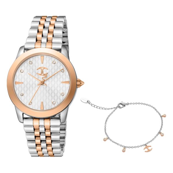 Just Cavalli Glam Creazione Two Tones RG Silver