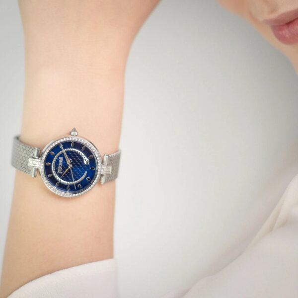 Just Cavalli Obsessive Snake Silver Blue - alternate view