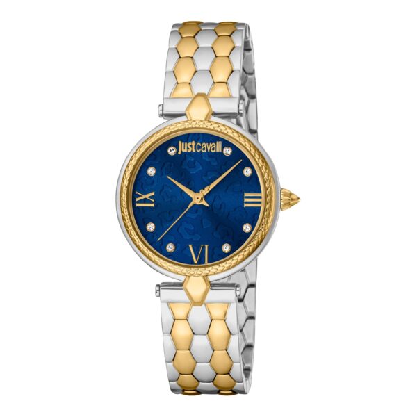 Just Cavalli Donna Leopardo Two Tones YG Blue